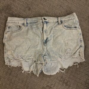 Light Wash Jean Shorts
